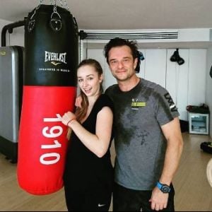David Hallyday et sa fille Emma sur Instagram, le 2 janvier 2017