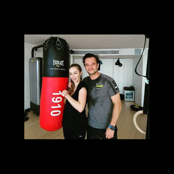David Hallyday et sa fille Emma sur Instagram, le 2 janvier 2017