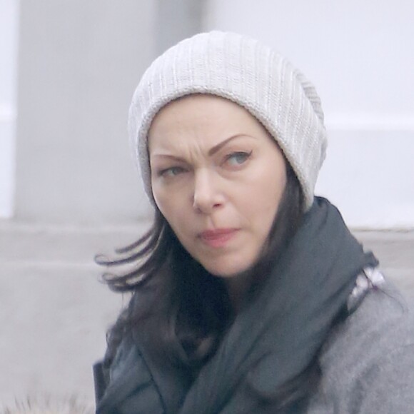Exclusif - Laura Prepon - Nabilla Benattia et son compagnon Thomas Vergara se rendent dans les studios Kaufman Astoria à New York, le 17 décembre 2016.