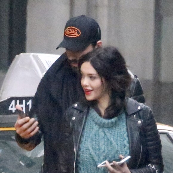 Exclusif - Nabilla Benattia et son compagnon Thomas Vergara à New York, le 18 décembre 2016.