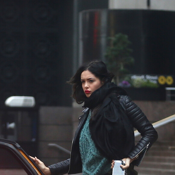 Exclusif - Nabilla Benattia et son compagnon Thomas Vergara à New York, le 18 décembre 2016.