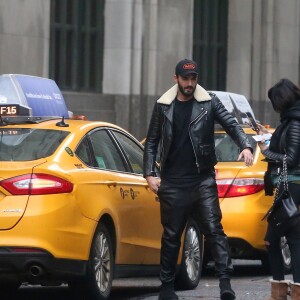 Exclusif - Nabilla Benattia et son compagnon Thomas Vergara à New York, le 18 décembre 2016.