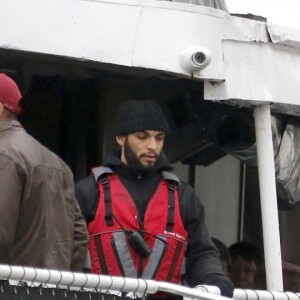 Exclusif - Nabilla Benattia et son compagnon Thomas Vergara à New York, le 18 décembre 2016.