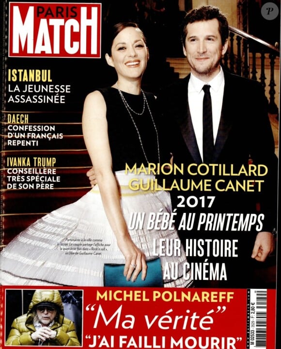 Couverture du magazine "Paris Match", en kiosques le 5 janvier 2017.