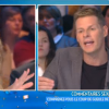 Clio Pajczer face à Matthieu Delormeau dans "Touche pas à mon poste" sur C8, le 4 janvier 2017.