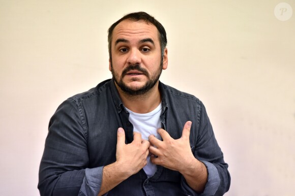 François-Xavier Demaison rencontre des lycéens de classe de 1ère S et de seconde Art du Spectacle du lycée Don Bosco à Nice le 10 octobre 2016