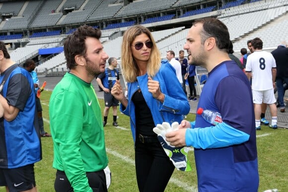 Michael Youn, Isabelle Funaro, Francois-Xavier Demaison - Exclusif – Match de football au profit de L'association "Plus Fort La Vie" au stade de France a Saint-Denis le 1er juin 2013. Pour la dixieme annee consecutive, l’association creee par Jean-Claude Darmon et Hoda Roche a organise un match de football en presence de nombreuses personnalites. Vahina Giocante et Laurence Ferrari ont donne le coup d’envoi de ce match qui s’est dispute en 2 fois 45 min. Les capitaines, Jean-Claude Darmon pour l’Inter de Milan et Cyril Hanouna pour le Real de Madrid ont motive leurs equipes durant le match. Score final 5 pour l'Inter de Milan et 4 pour le Real de Madrid. Ce Match a ete soutenu par de nombreux sponsors qui a permis a l’association une tres belle recette qui viendra en aide aux enfants.01/06/2013 - Saint-Denis