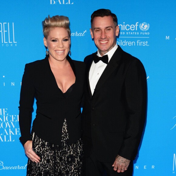Pink et son mari Carey Hart à la soirée UNICEF Snowflake Ball à New York le 1er décembre 2015.