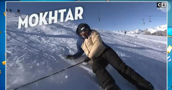 Mokhtar dans "TPMP au ski", les images dévoilées dans "TPMP", lundi 9 janvier 2017, sur C8