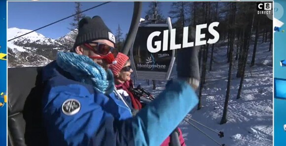 Gilles Verdez dans "TPMP au ski", les images dévoilées dans "TPMP", lundi 9 janvier 2017, sur C8