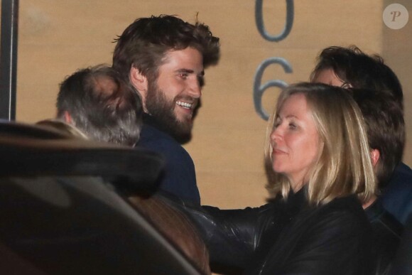 Miley Cyrus et Liam Hemsworth sont allés dîner chez Nobu avec des amis, à Los Angeles le 8 janvier 2017