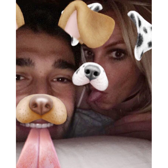 Britney Spears et son chéri Sam Asghari. Photo publiée sur Instagram le 9 janvier 2016