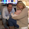 Ingrid Chauvin et Thierry Peythieu avec leur fils Tom dans "50 minutes inside" sur TF1, le 5 novembre 2016.