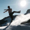 Bastien (Secret Story 10) dans les Alpes, le 7 janvier 2017.