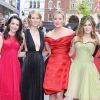 Sarah Jessica Parker, Kim Cattrall, Kristin Davis et Cynthia Nixon à l'avant-première du film "Sex And The City" à Londres le 12 mai 2008