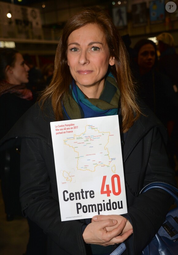 Anne Gravoin - Cocktail pour les 40 ans du Centre Georges Pompidou au centre Pompidou à Paris, France, le 10 janvier 2017.