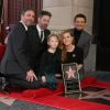 Amy Adams, son compagnon Darren Le Gallo et leur fille Aviana, Jeremy Renner - Amy Adams reçoit son étoile sur le célèbre "Walk of Fame" à Hollywood, Los Angeles, Californie, Etats-Unis, le 11 janvier 2017.