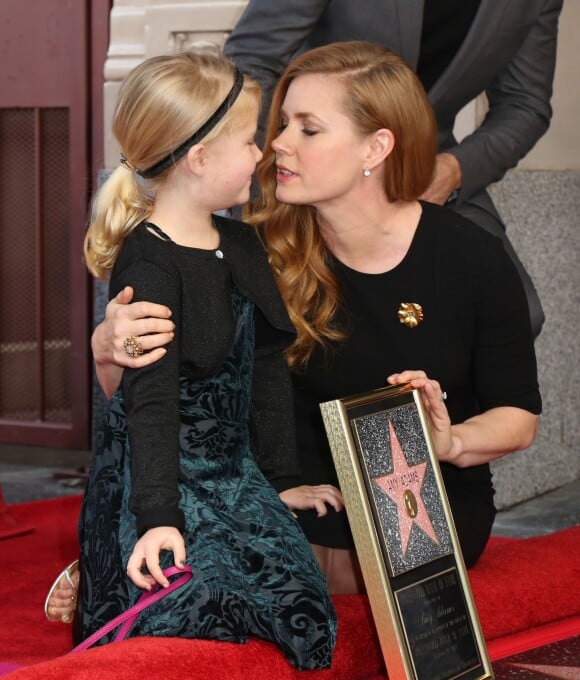 Amy Adams et sa fille Aviana Le Gallo - Amy Adams reçoit son étoile sur le célèbre "Walk of Fame" à Hollywood, Los Angeles, Californie, Etats-Unis, le 11 janvier 2017.
