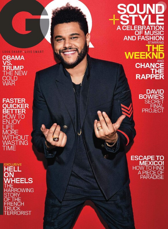 Couverture du magazine "GQ", édition américaine du mois de février 2017.