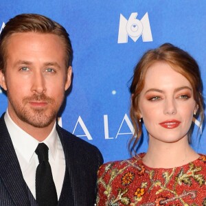 Ryan Gosling et Emma Stone - Avant-première du film "La La Land" au cinéma UGC Normandie à Paris, le 10 janvier 2017.