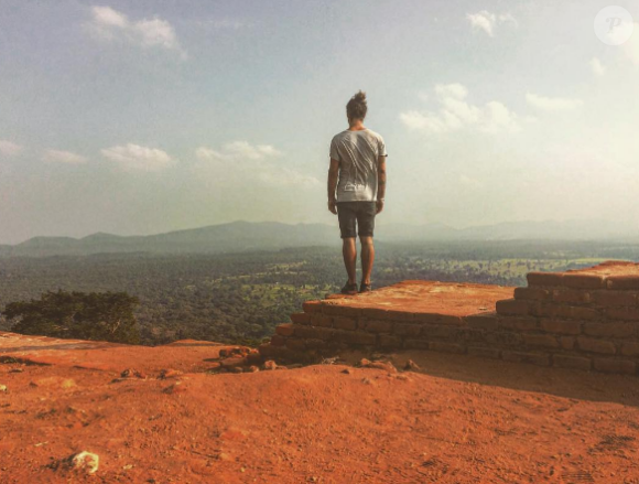 Jérémy Frérot en vacances au Sri Lanka. Photo postée sur Instagram en janvier 2017.