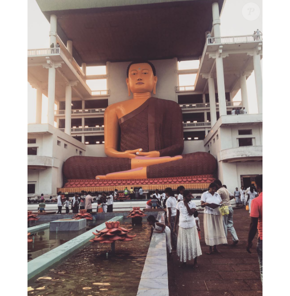 Jérémy Frérot en vacances au Sri Lanka. Photo postée sur Instagram en janvier 2017.