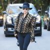 Lady Gaga se rend au domicile de Bradley Cooper à Los Angeles, le 28 décembre 2016