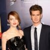 Emma Stone et son compagnon Andrew Garfield - Avant-première du film "The Amazing Spider-Man 2: Le Destin d'un Héros" à Paris, le 11 avril 2014.