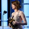 Emma Stone - Show lors de la 74e cérémonie annuelle des Golden Globe Awards à Beverly Hills, Los Angeles, Californie, Etats-Unis, le 8 janvier 2017. © HFPA/Zuma Press/Bestimage