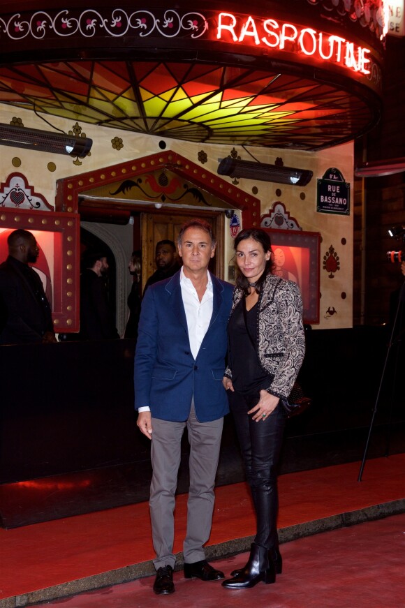 Exclusif - Michele Alfano et sa compagne Inés Sastre - Inauguration du nouveau restaurant Ginger suivie des 50 ans du Raspoutine à Paris, le 6 novembre 2015. © Julio Piatti/Bestimage