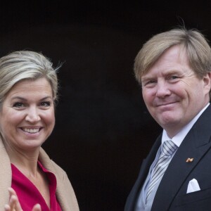 Le roi Willem-Alexander des Pays-Bas et la reine Maxima présidaient le 18 janvier 2017 à la réception du nouvel an en l'honneur du corps diplomatique au palais royal à Amsterdam.