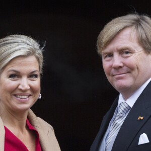 Le roi Willem-Alexander des Pays-Bas et la reine Maxima présidaient le 18 janvier 2017 à la réception du nouvel an en l'honneur du corps diplomatique au palais royal à Amsterdam.