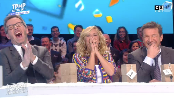 Enora Malagré fait une révélation coquine au sujet de Capucine Anav. "TPMP fait du ski", le 20 janvier sur TF1.