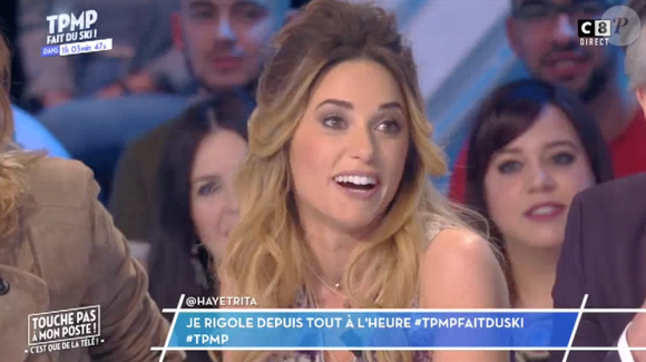 Enora Malagré fait une révélation coquine au sujet de Capucine Anav. "TPMP fait du ski", le 20 janvier sur TF1.