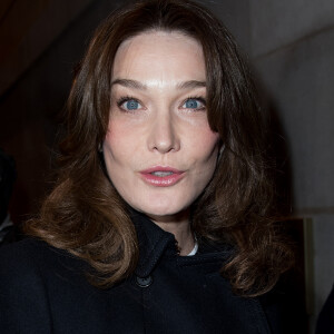 Carla Bruni-Sarkozy - Arrivées au défilé de mode "Givenchy", collection Hommes Automne-Hiver 2017/2018 sur le site Richelieu de la Bibliothèque nationale de France à Paris. Le 20 janvier 2017