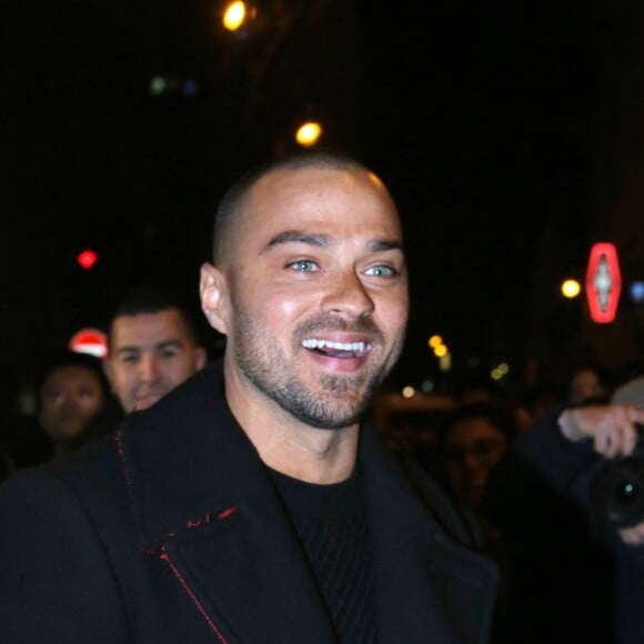 Jesse Williams - Arrivées au défilé de mode "Givenchy", collection Hommes Automne-Hiver 2017/2018 sur le site Richelieu de la Bibliothèque nationale de France à Paris. Le 20 janvier 2017