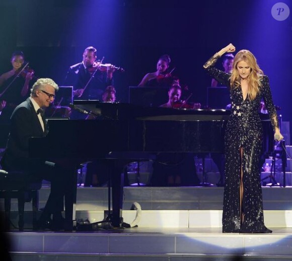 Céline Dion sur scène à Las Vegas. Instagram, janvier 2017.