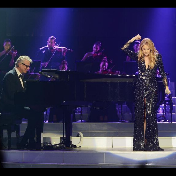 Céline Dion sur scène à Las Vegas. Instagram, janvier 2017.