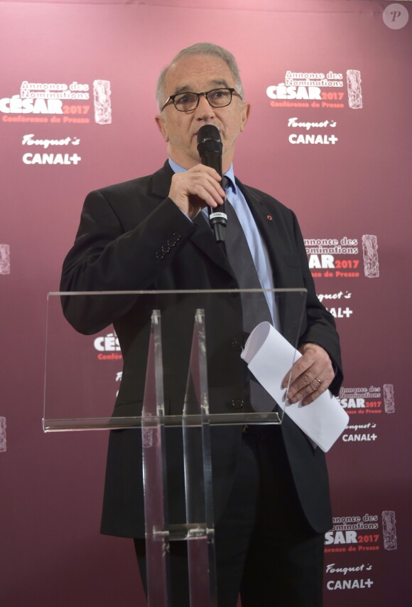 Alain Terzian - Conférence de presse pour l'annonce des nominations pour les César 2017 au Fouquet's à Paris. Le 25 janvier 2017 © Giancarlo Gorassini / Bestimage