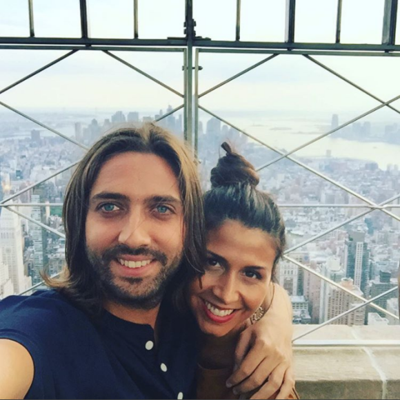 Sara Verdasco, soeur du tennisman espagnol Fernando Verdasco, et son mari Juan Carmona, photo Instagram en haut de l'Empire State Building à New York en septembre 2016. Le 11 janvier 2017, le couple a été fauché par une voiture à Miami et Sara a été grièvement blessée.