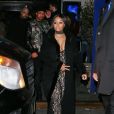 Exclusif - Blac Chyna sort avec son fiancé du club pour adultes Sapphire Club à New York le 15 janvier 2017.