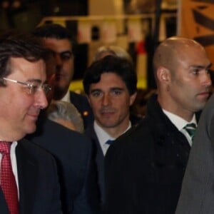 Le roi Felipe VI et la reine Letizia d'Espagne lors de l'inauguration du salon "AGROEXPO 2017" à Don Benito le 25 janvier 2017