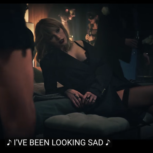 Image extraite du vidéo-clip de la chanson I Don't Wanna Live Forever, interprétée par Zayn Malik et Taylor Swift pour le film Fifty Shades Darker. Vidéo publiée sur Youtube le 27 janvier 2017