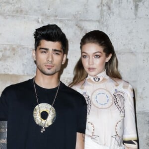 Gigi Hadid et son compagnon Zayn Malik au défilé de mode prêt-à-porter printemps-été 2017 "Givenchy" à Paris. Le 2 octobre 2016 © Olivier Borde / Bestimage