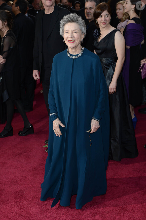 Emmanuelle Riva - 85ème cérémonie des Oscars à Hollywood, le 24 fevrier 2013.