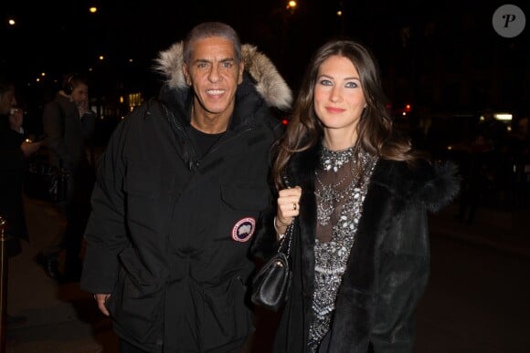 Samy Naceri et sa compagne Marie de Fleurieu à la soirée de la 40ème édition "The Best Awards" à l'hôtel Four Seasons George V à Paris, le 27 Janvier 2017.