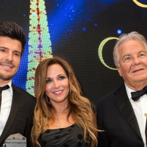 Vincent Niclo, Hélène Ségara et Massimo Gargia - 40 ème édition "The Best Awards" à l'hôtel Four Seasons George V à Paris le 27 janvier 2017.