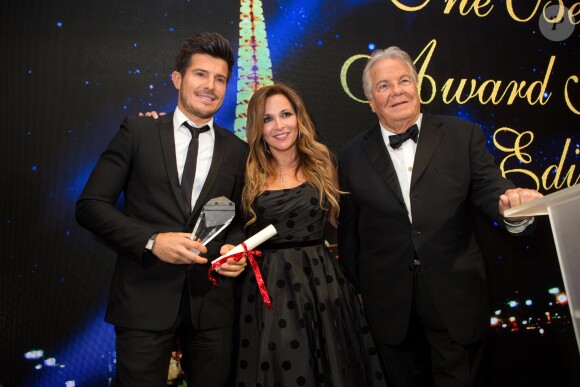 Vincent Niclo, Hélène Ségara et Massimo Gargia - 40 ème édition "The Best Awards" à l'hôtel Four Seasons George V à Paris le 27 janvier 2017.
