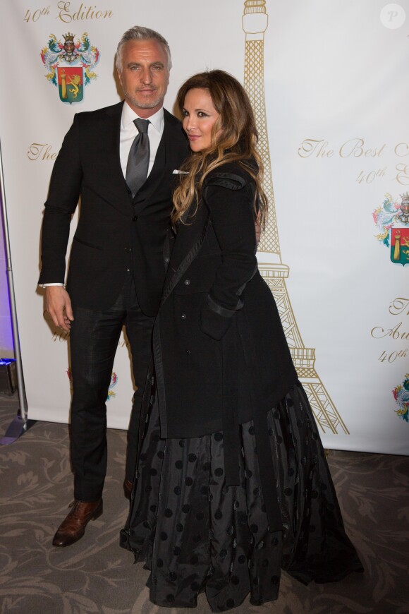 David Ginola et Hélène Ségara - 40 ème édition "The Best Awards" à l'hôtel Four Seasons George V à Paris le 27 janvier 2017.