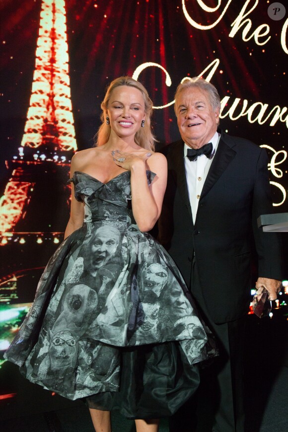 Pamela Anderson et Massimo Gargia - 40 ème édition "The Best Awards" à l'hôtel Four Seasons George V à Paris le 27 janvier 2017.